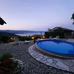 Stone House In Dobrec With Sea View & Pool