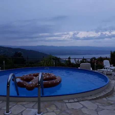 Tatil Evi Stone House In Dobrec With Sea View & Pool Lovran