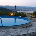 Stone House In Dobrec With Sea View & Pool *