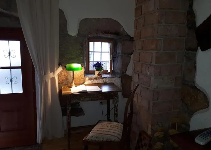 Stone House In Dobrec With Sea View & Pool