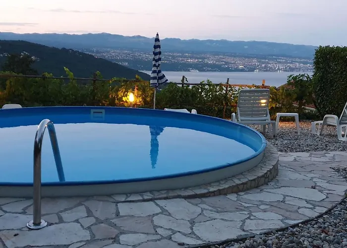 Stone House In Dobrec With Sea View & Pool *